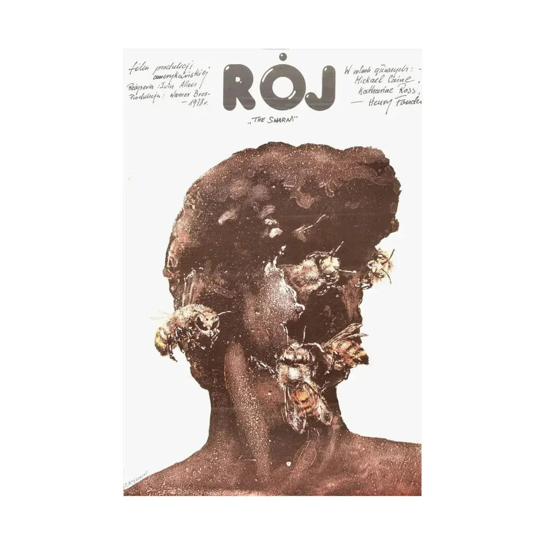 THE SWARM (POLISH) 1978 - Paper Movie Poster - The Sticker Space