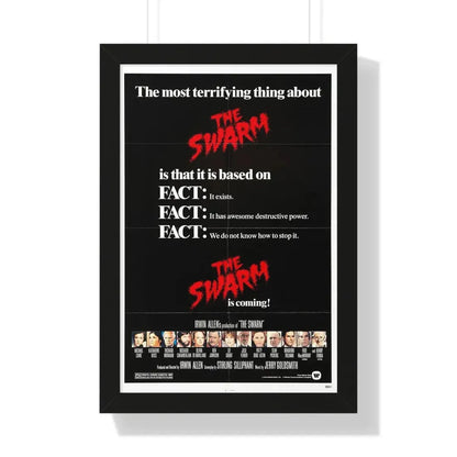 THE SWARM (TEASER) 1978 - Framed Movie Poster 16″ x 24″ Black - The Sticker Space