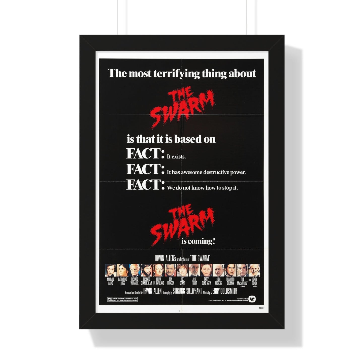 THE SWARM (TEASER) 1978 - Framed Movie Poster-16″ x 24″-The Sticker Space