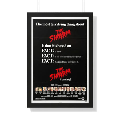 THE SWARM (TEASER) 1978 - Framed Movie Poster 20" x 30" Black - The Sticker Space