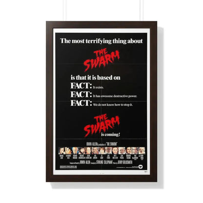 THE SWARM (TEASER) 1978 - Framed Movie Poster 20" x 30" Walnut - The Sticker Space