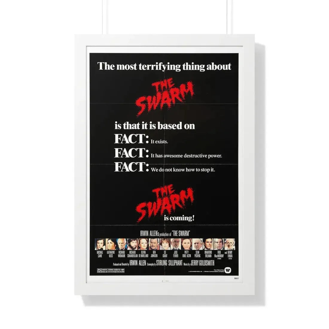 THE SWARM (TEASER) 1978 - Framed Movie Poster 20" x 30" White - The Sticker Space