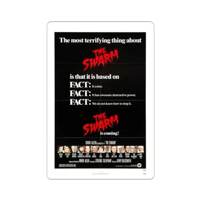 THE SWARM (TEASER) 1978 Movie Poster - STICKER Vinyl Kiss-Cut Decal 2 Inch White - The Sticker Space