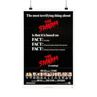 THE SWARM (TEASER) 1978 - Paper Movie Poster 12″ x 18″ Matte - The Sticker Space