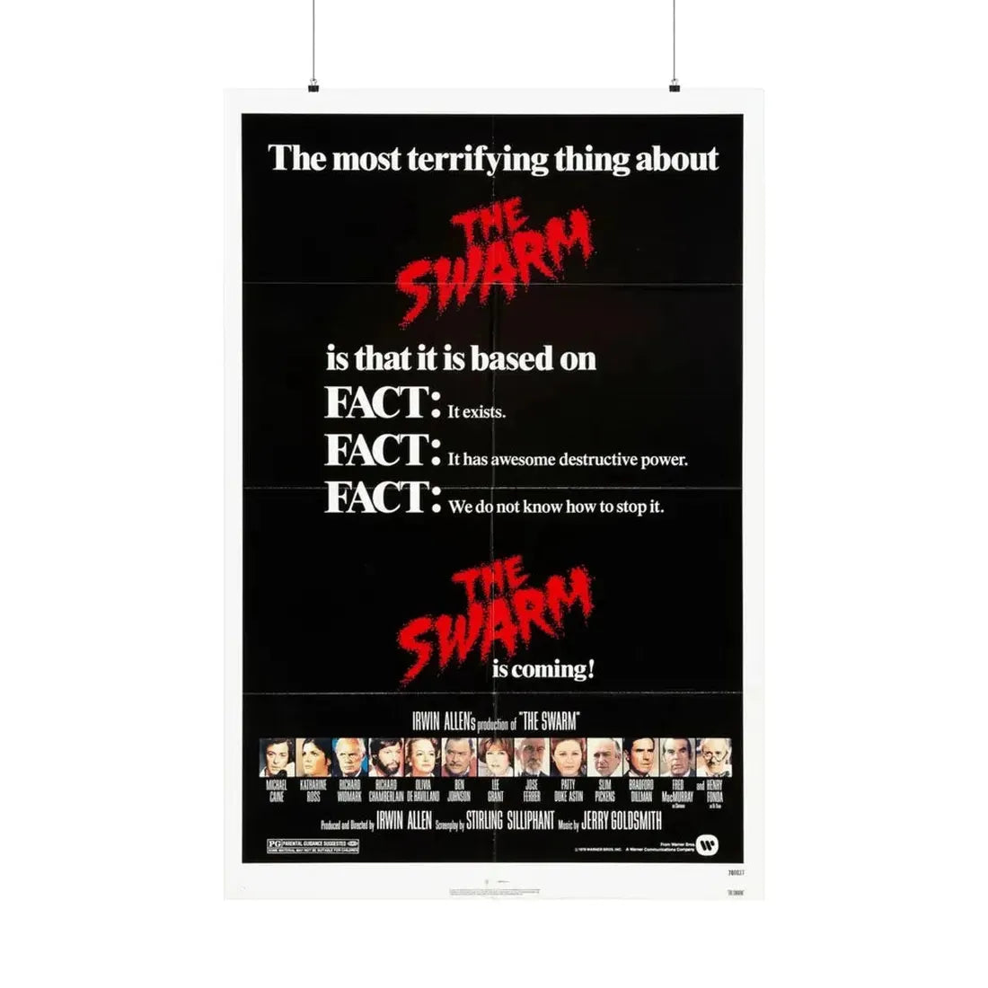 THE SWARM (TEASER) 1978 - Paper Movie Poster 36" x 54" Matte - The Sticker Space
