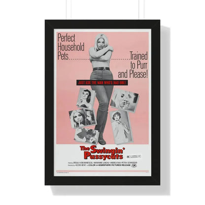 THE SWINGIN' PUSSYCATS 1969 - Framed Movie Poster 16″ x 24″ Black - The Sticker Space