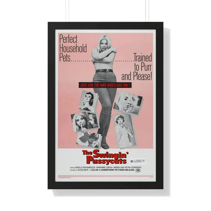 THE SWINGIN' PUSSYCATS 1969 - Framed Movie Poster 20" x 30" Black - The Sticker Space