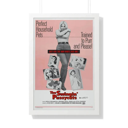 THE SWINGIN' PUSSYCATS 1969 - Framed Movie Poster 20" x 30" White - The Sticker Space