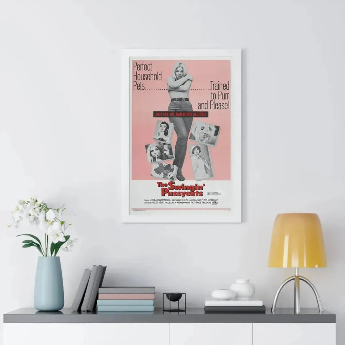 THE SWINGIN' PUSSYCATS 1969 - Framed Movie Poster - The Sticker Space