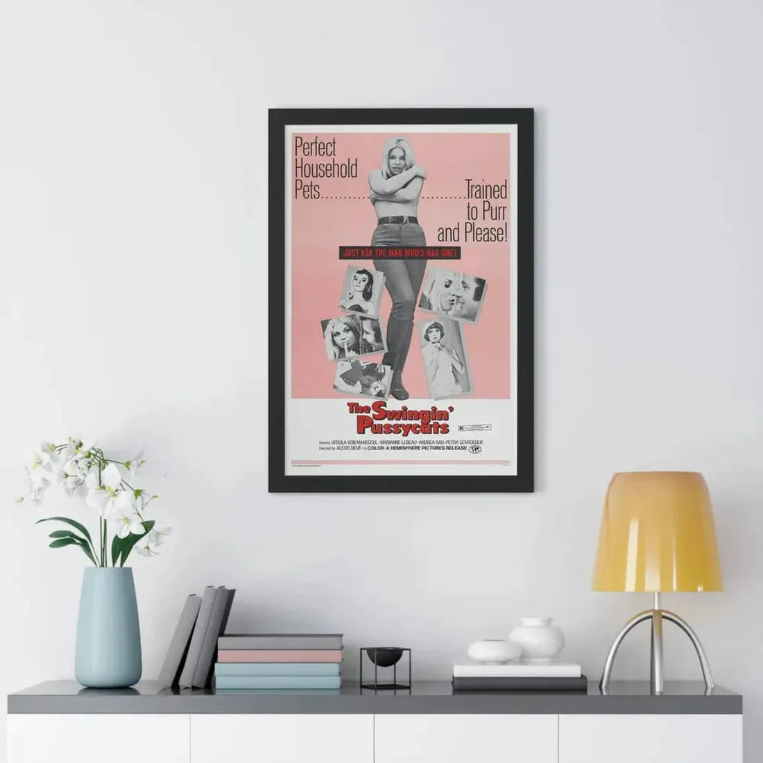 THE SWINGIN' PUSSYCATS 1969 - Framed Movie Poster - The Sticker Space