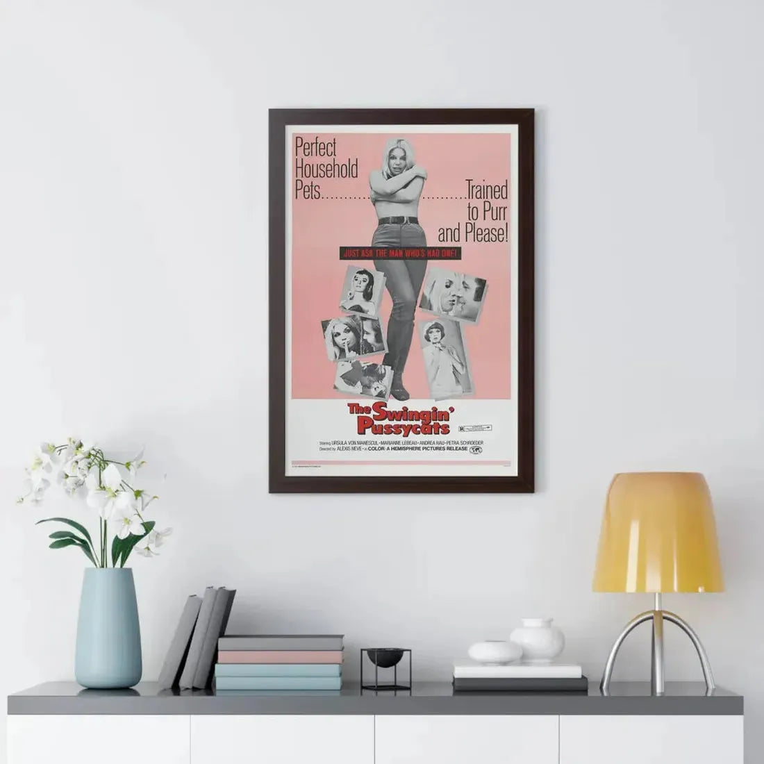 THE SWINGIN' PUSSYCATS 1969 - Framed Movie Poster - The Sticker Space