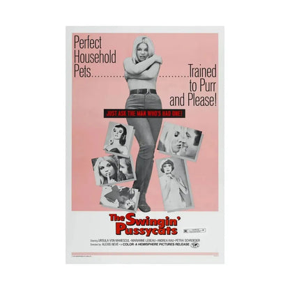 THE SWINGIN' PUSSYCATS 1969 - Paper Movie Poster - The Sticker Space