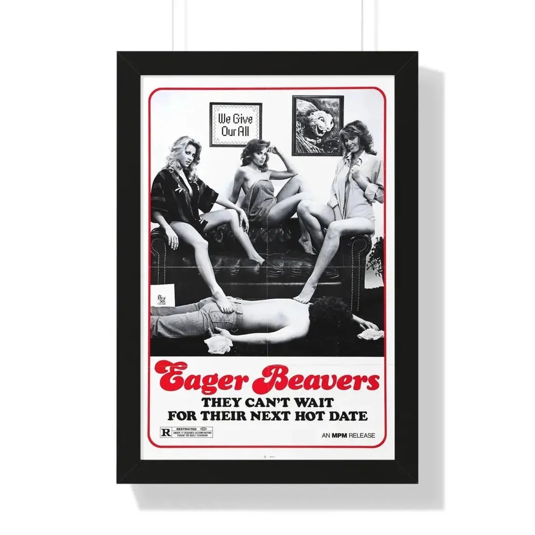 THE SWINGING BARMAIDS (2) 1975 - Framed Movie Poster 16″ x 24″ Black - The Sticker Space