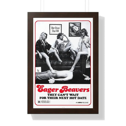 THE SWINGING BARMAIDS (2) 1975 - Framed Movie Poster 16″ x 24″ Walnut - The Sticker Space