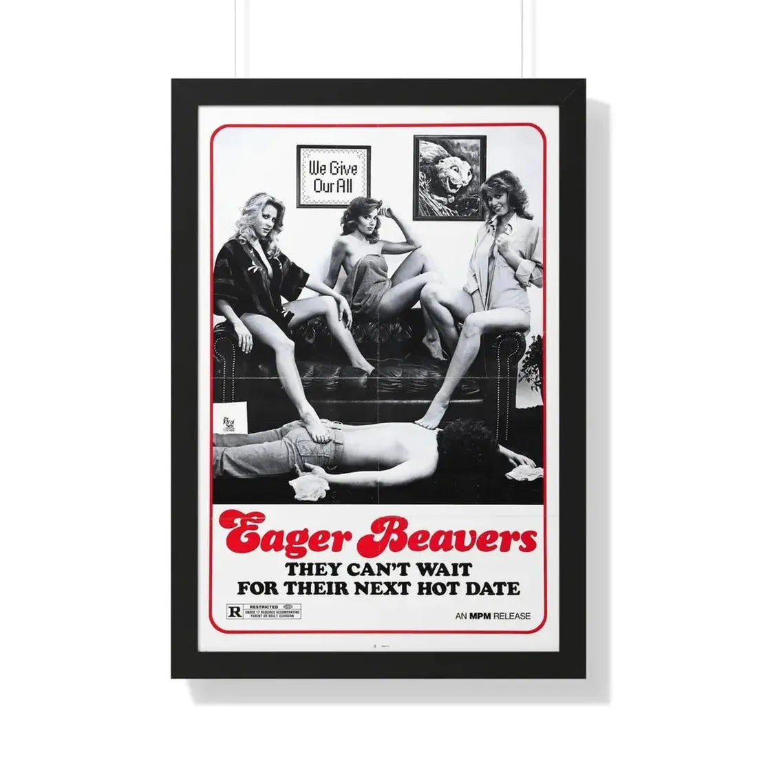THE SWINGING BARMAIDS (2) 1975 - Framed Movie Poster 20" x 30" Black - The Sticker Space