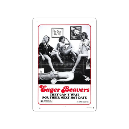 THE SWINGING BARMAIDS (2) 1975 Movie Poster STICKER Vinyl Die-Cut Decal 2 Inch - The Sticker Space