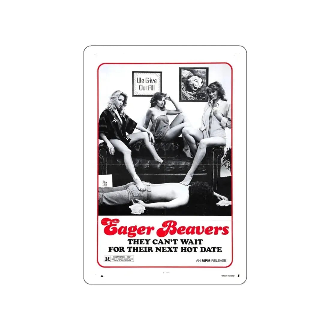 THE SWINGING BARMAIDS (2) 1975 Movie Poster STICKER Vinyl Die-Cut Decal 4 Inch - The Sticker Space