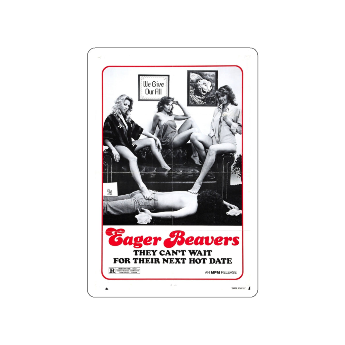 THE SWINGING BARMAIDS (2) 1975 Movie Poster STICKER Vinyl Die-Cut Decal-White-The Sticker Space