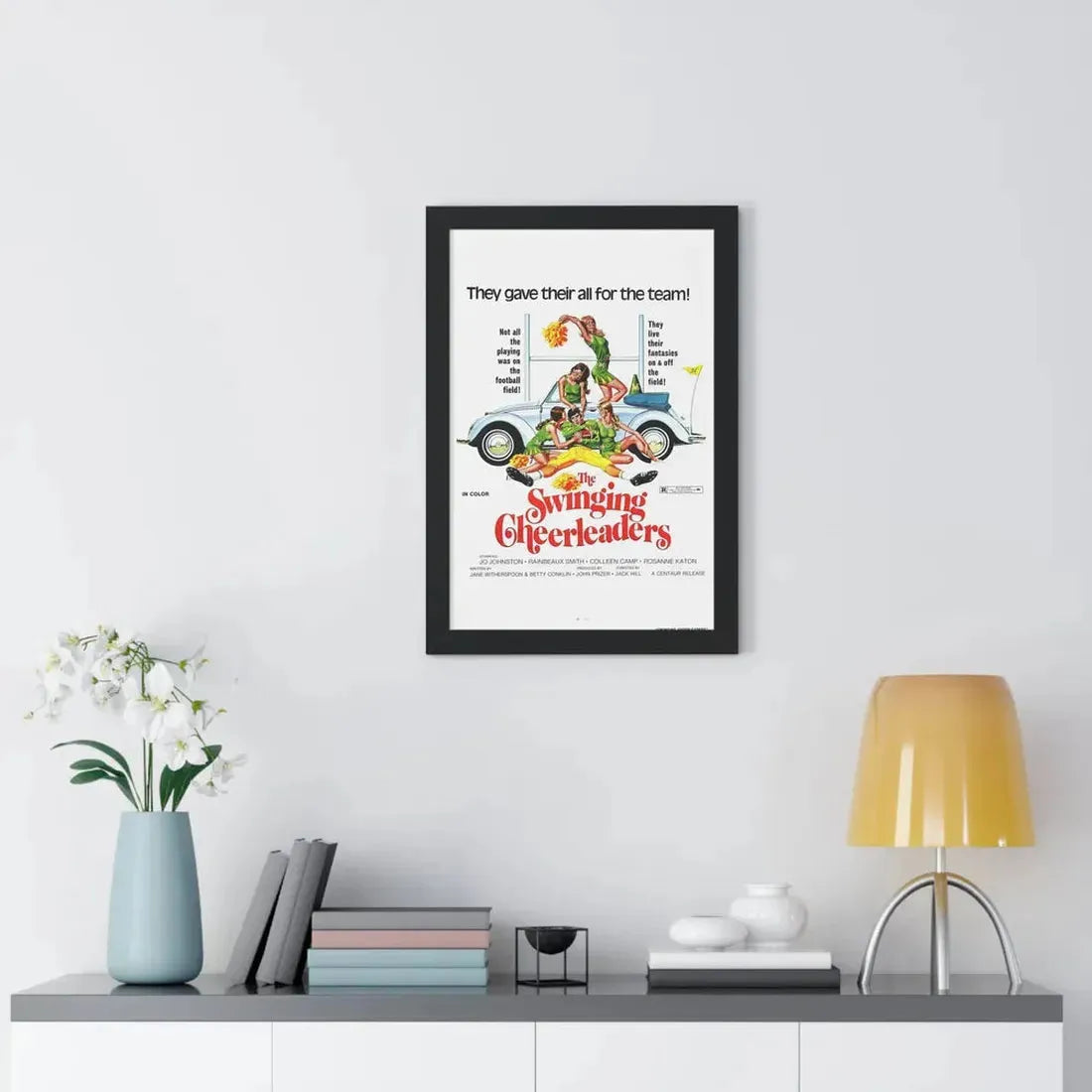 THE SWINGING CHEERLEADERS 1974 - Framed Movie Poster - The Sticker Space