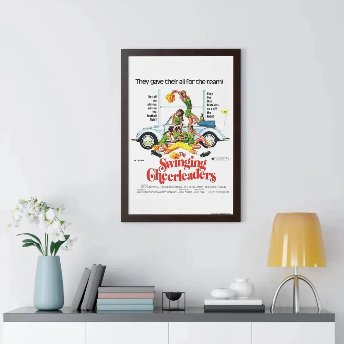 THE SWINGING CHEERLEADERS 1974 - Framed Movie Poster - The Sticker Space