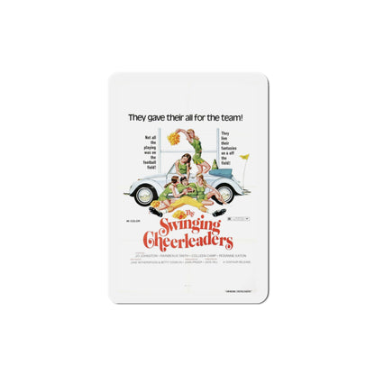 The Swinging Cheerleaders 1974 Movie Poster Die-Cut Magnet-3" x 3"-The Sticker Space