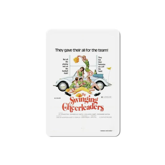 The Swinging Cheerleaders 1974 Movie Poster Refrigerator Magnet 2 Inch - The Sticker Space