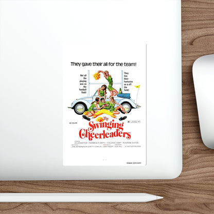 THE SWINGING CHEERLEADERS 1974 Movie Poster STICKER Vinyl Die-Cut Decal-The Sticker Space