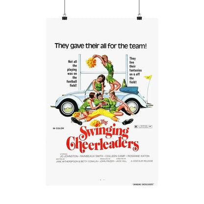 THE SWINGING CHEERLEADERS 1974 - Paper Movie Poster 16″ x 24″ Matte - The Sticker Space