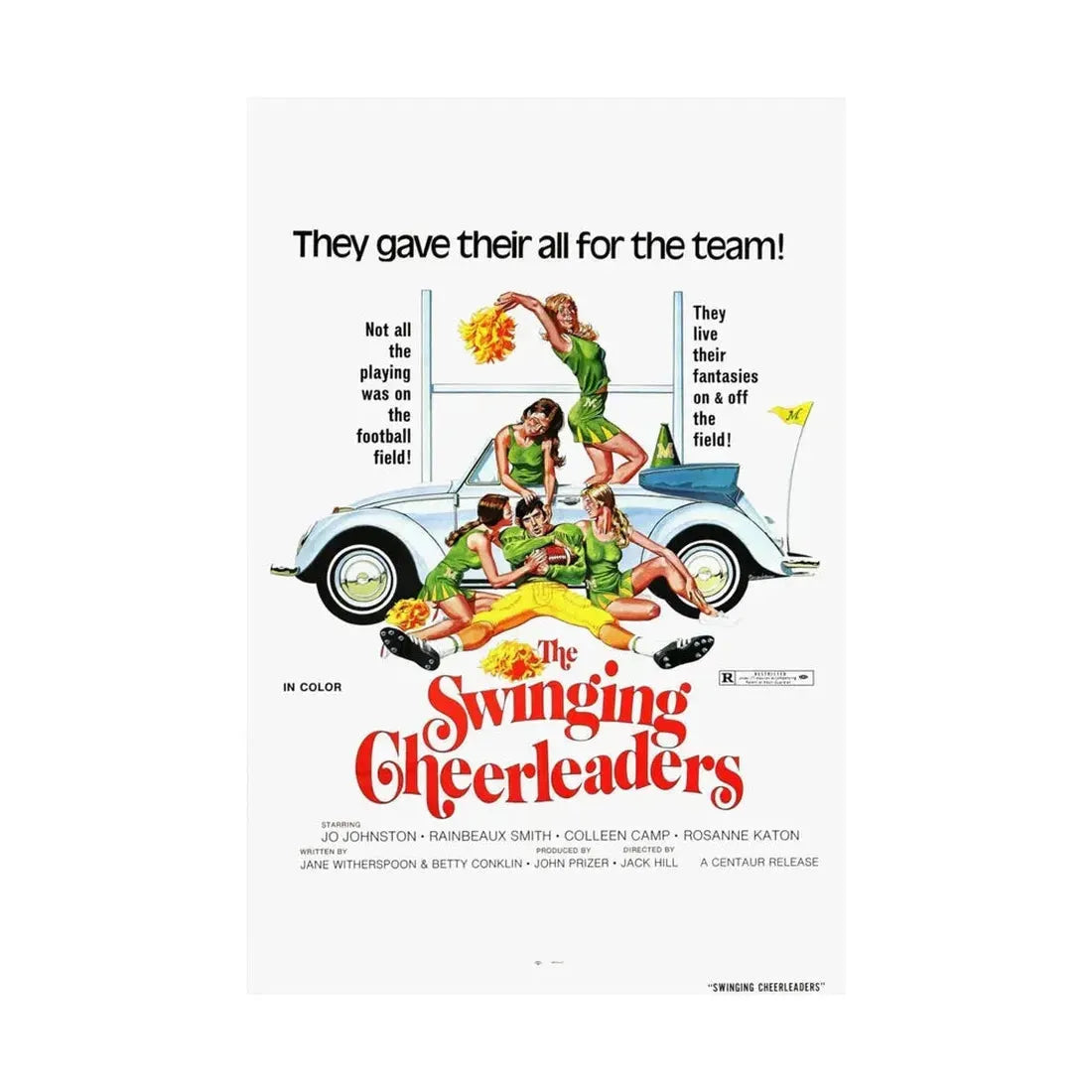 THE SWINGING CHEERLEADERS 1974 - Paper Movie Poster - The Sticker Space
