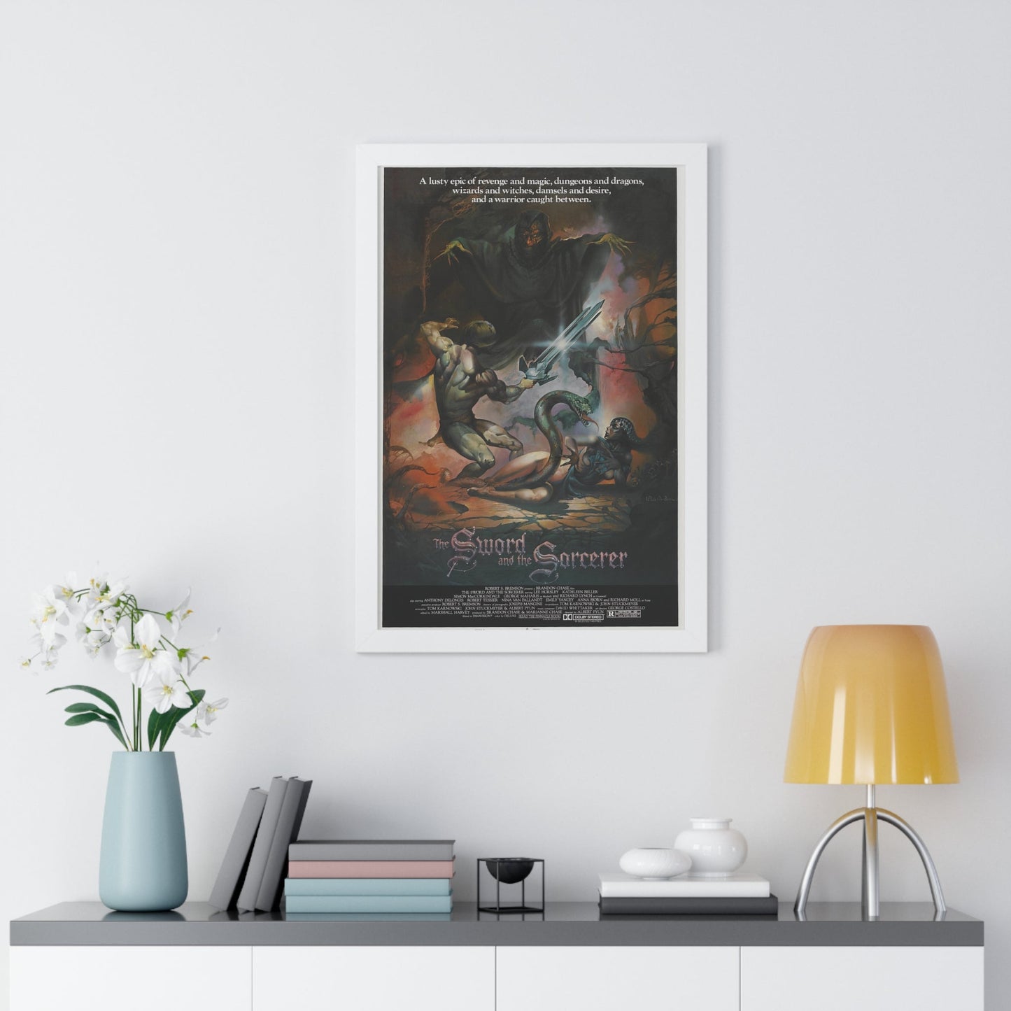 THE SWORD AND THE SORCERER 1982 - Framed Movie Poster-The Sticker Space