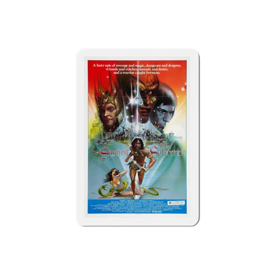 The Sword and the Sorcerer 1982 Movie Poster Refrigerator Magnet 2 Inch - The Sticker Space