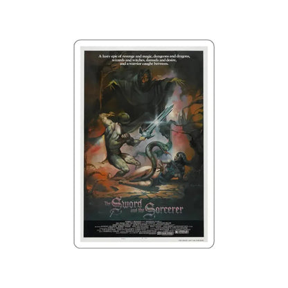 THE SWORD AND THE SORCERER 1982 Movie Poster STICKER Vinyl Die-Cut Decal 3 Inch - The Sticker Space