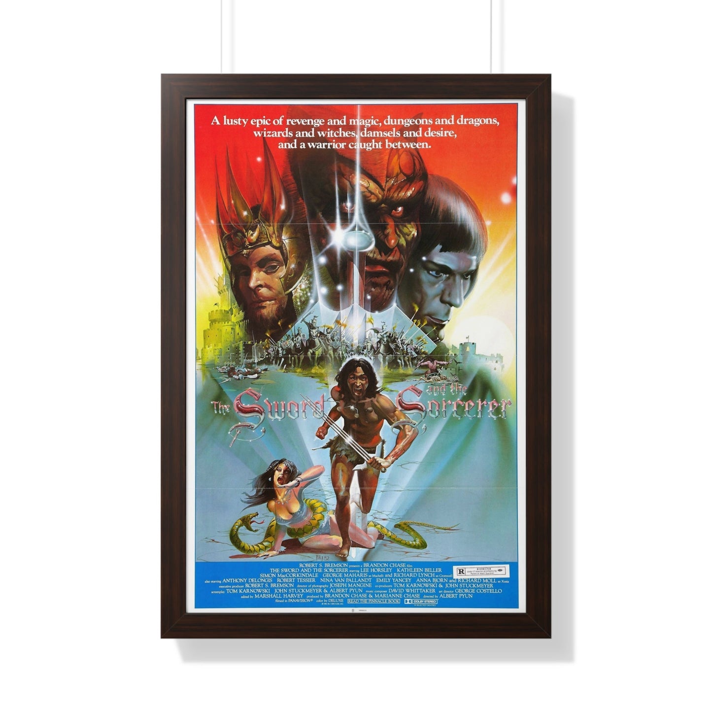 THE SWORD AND THE SORCERER (2) 1982 - Framed Movie Poster-20" x 30"-The Sticker Space