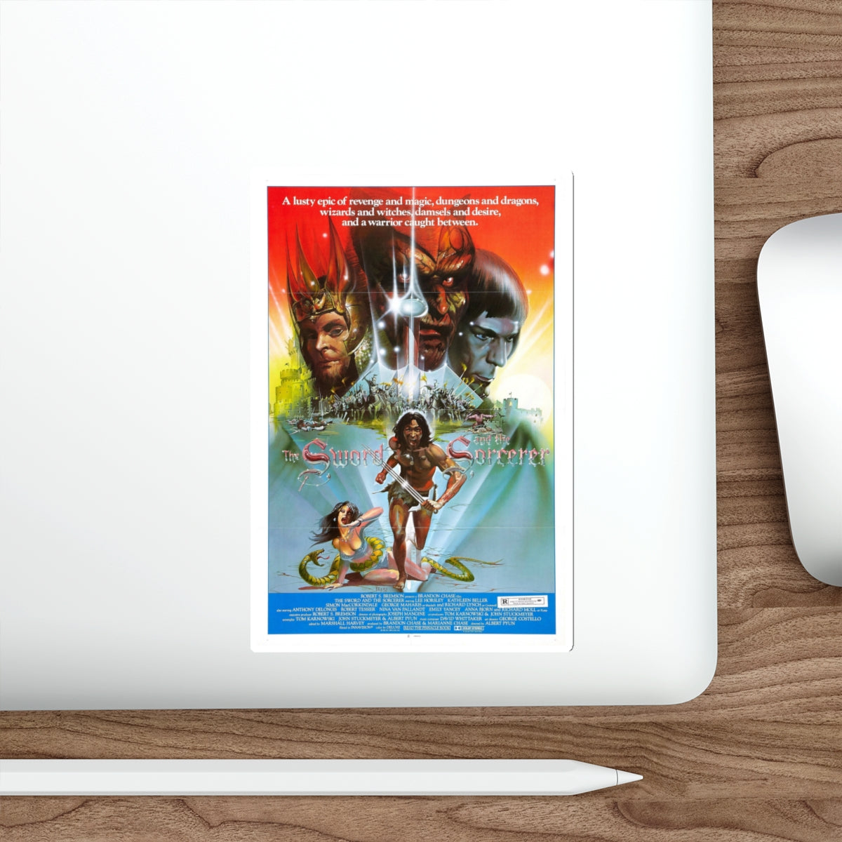 THE SWORD AND THE SORCERER (2) 1982 Movie Poster STICKER Vinyl Die-Cut Decal-The Sticker Space