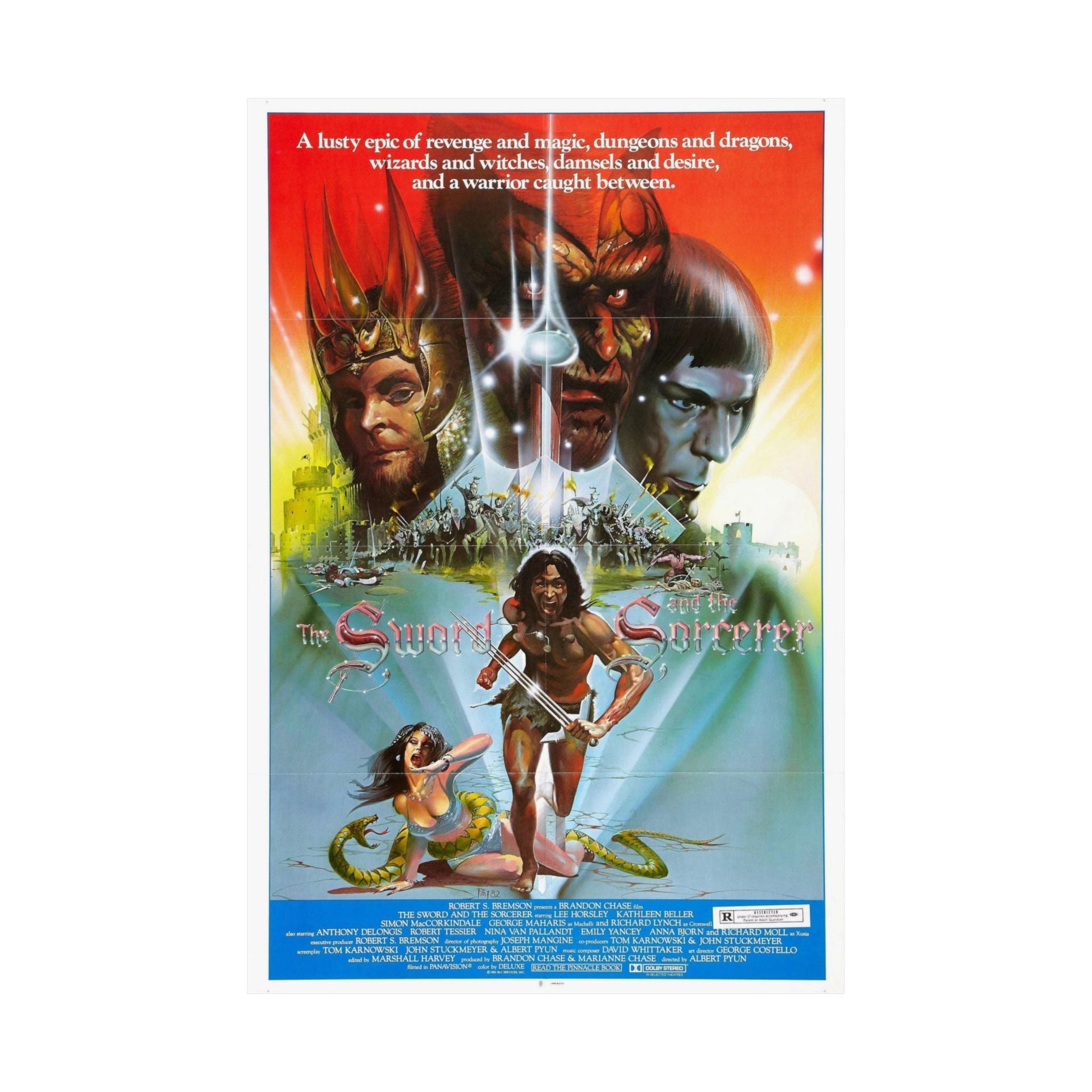 THE SWORD AND THE SORCERER (2) 1982 - Paper Movie Poster-The Sticker Space