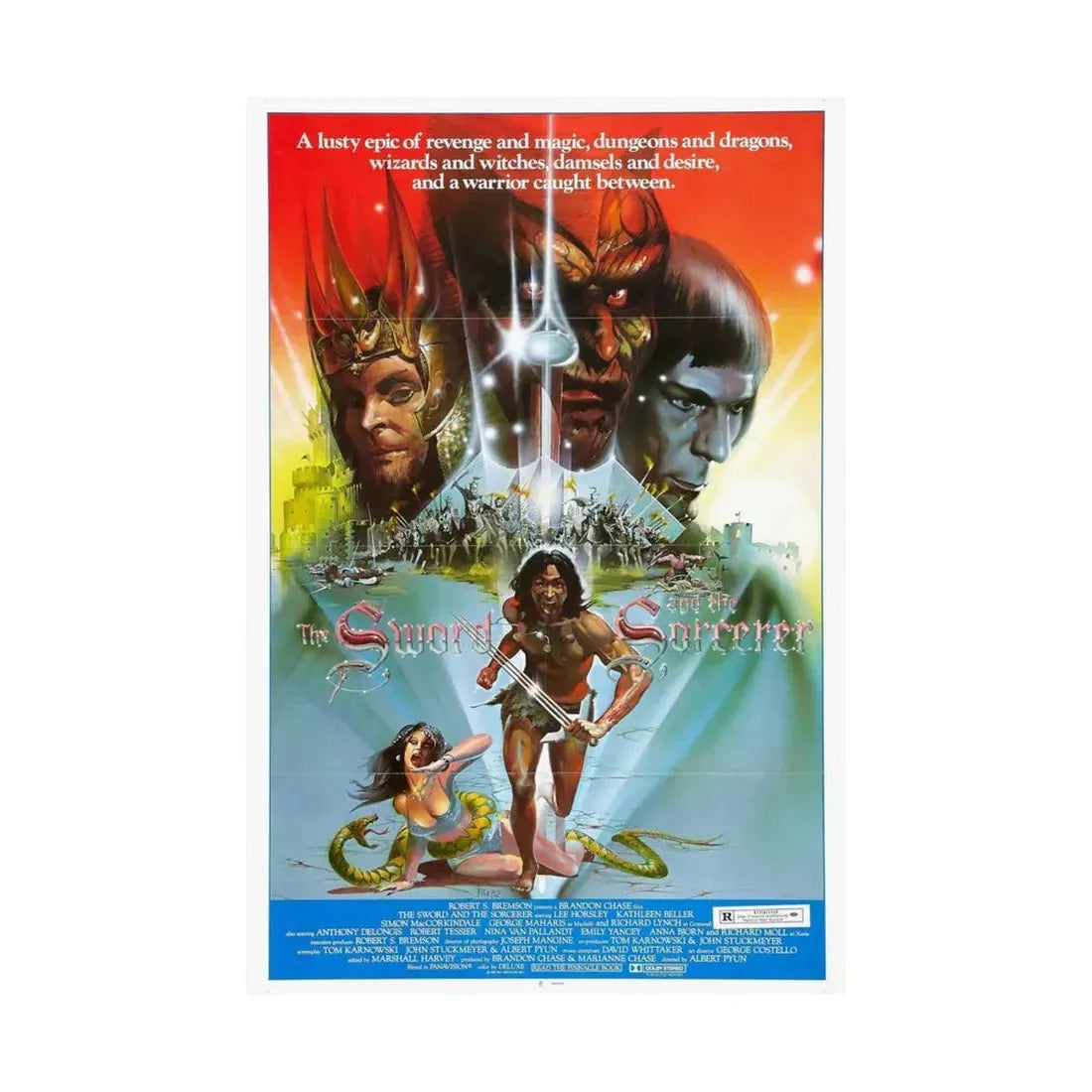 THE SWORD AND THE SORCERER (2) 1982 - Paper Movie Poster - The Sticker Space