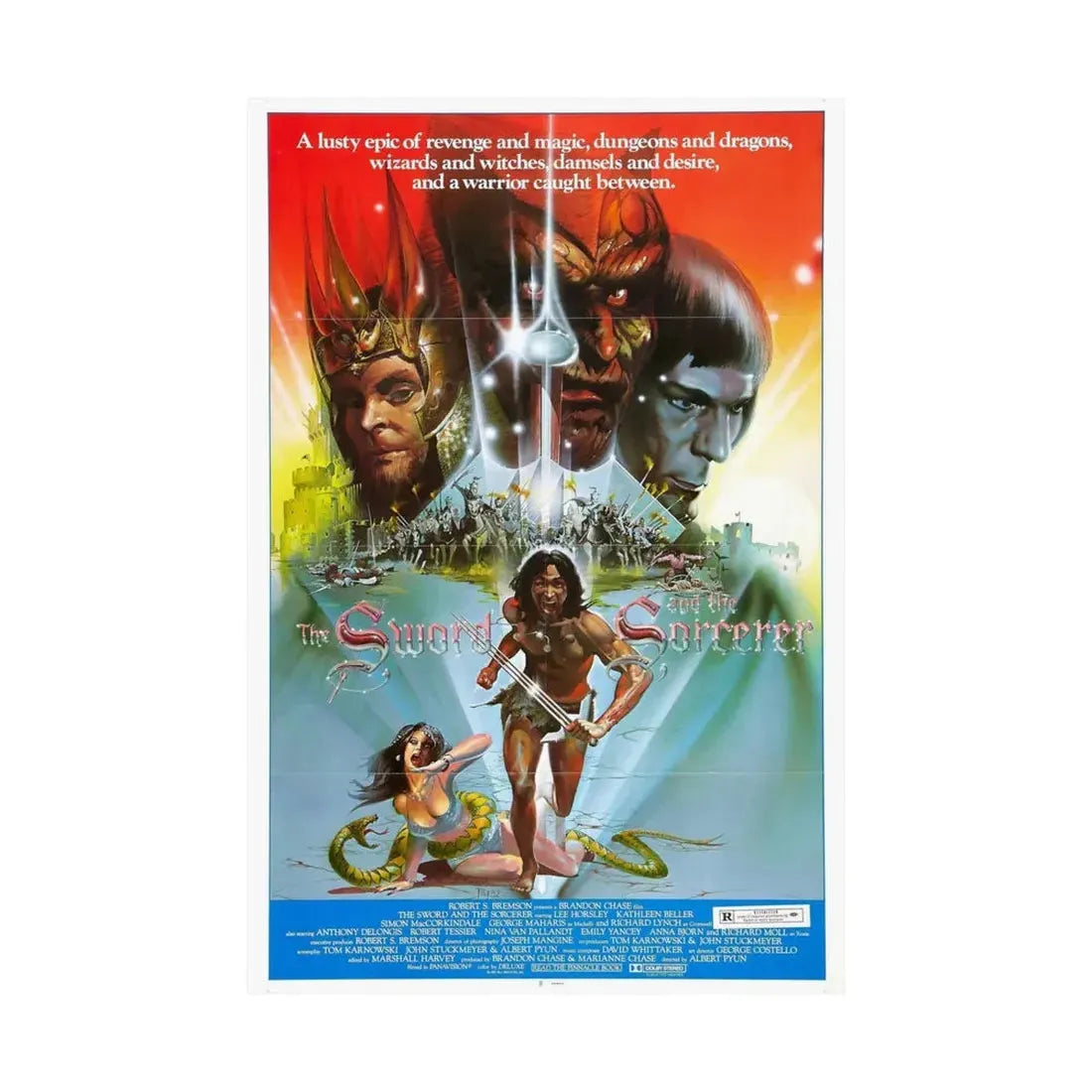 THE SWORD AND THE SORCERER (2) 1982 - Paper Movie Poster - The Sticker Space
