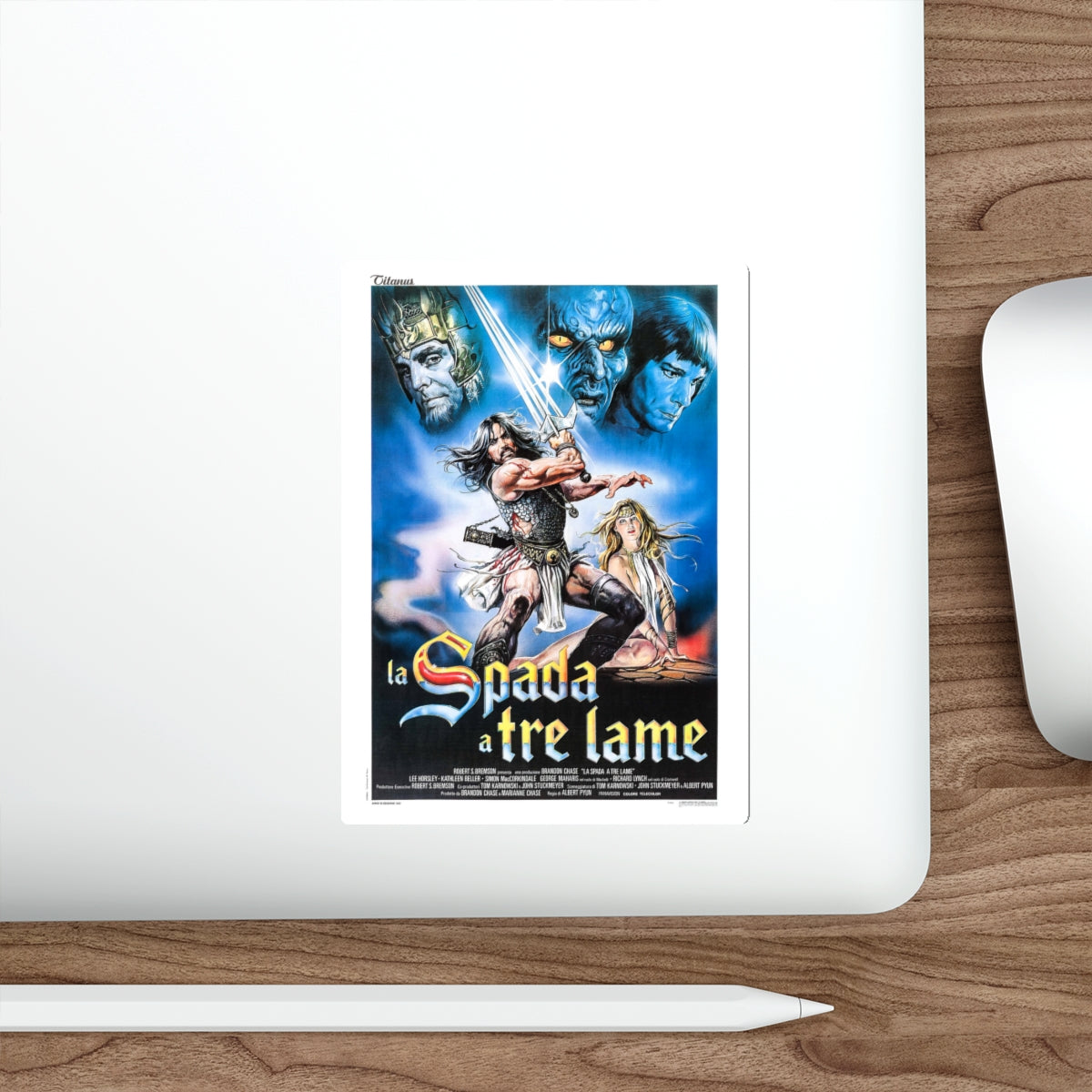 THE SWORD AND THE SORCERER (ITALIAN) 1982 Movie Poster STICKER Vinyl Die-Cut Decal-The Sticker Space