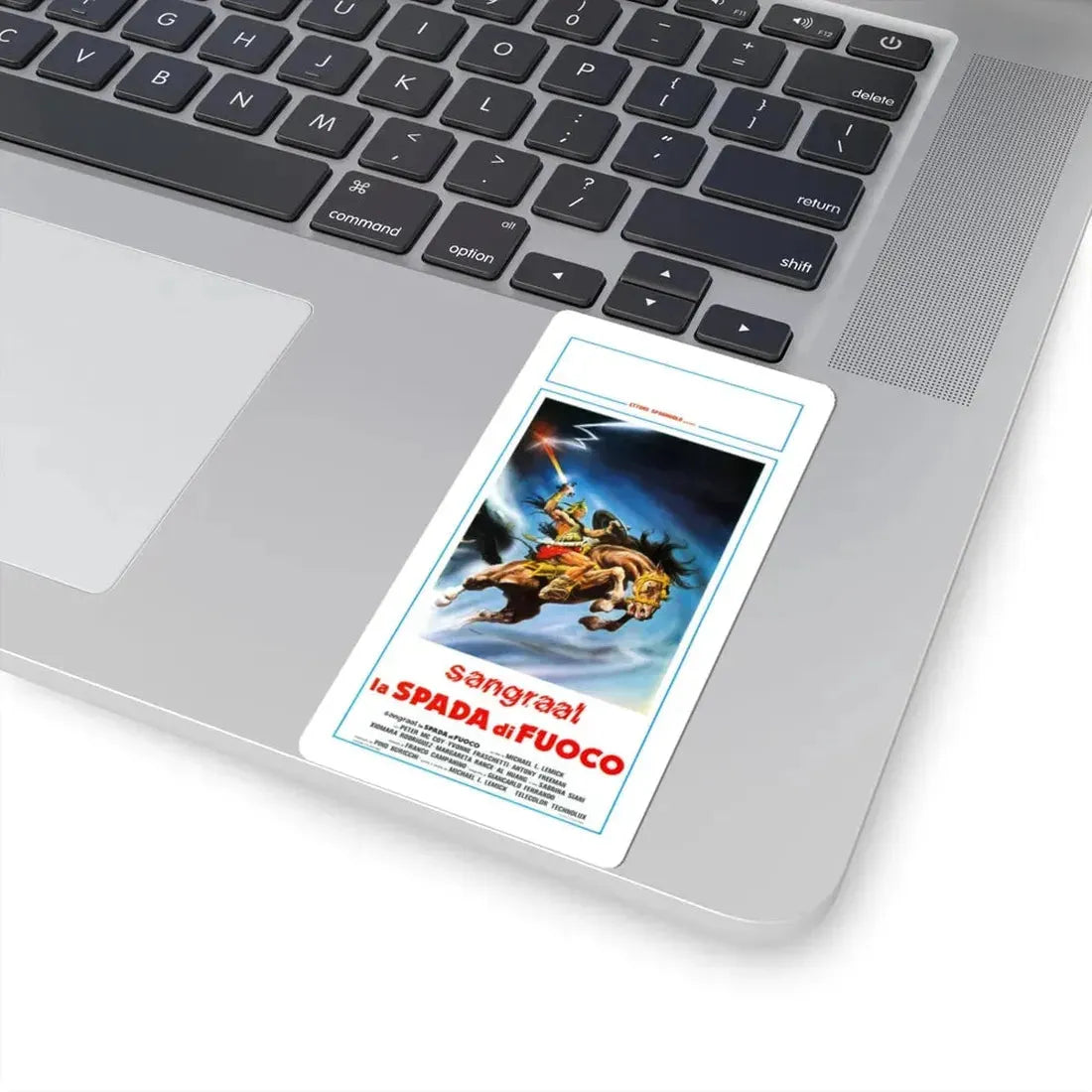 THE SWORD OF THE BARBARIANS (ITALIAN) 1982 Movie Poster - STICKER Vinyl Kiss-Cut Decal - The Sticker Space