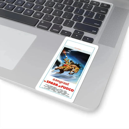 THE SWORD OF THE BARBARIANS (ITALIAN) 1982 Movie Poster - STICKER Vinyl Kiss-Cut Decal - The Sticker Space