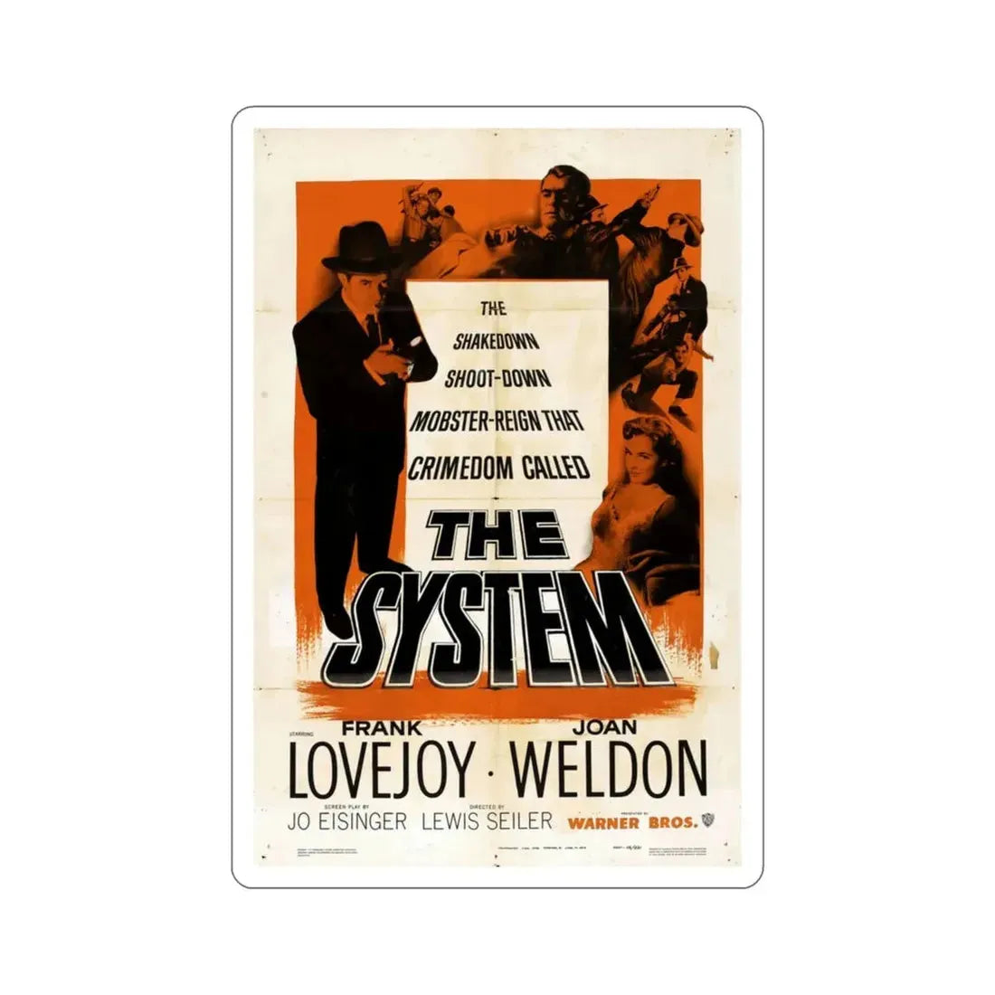 The System 1953 Movie Poster STICKER Vinyl Die-Cut Decal 3 Inch - The Sticker Space