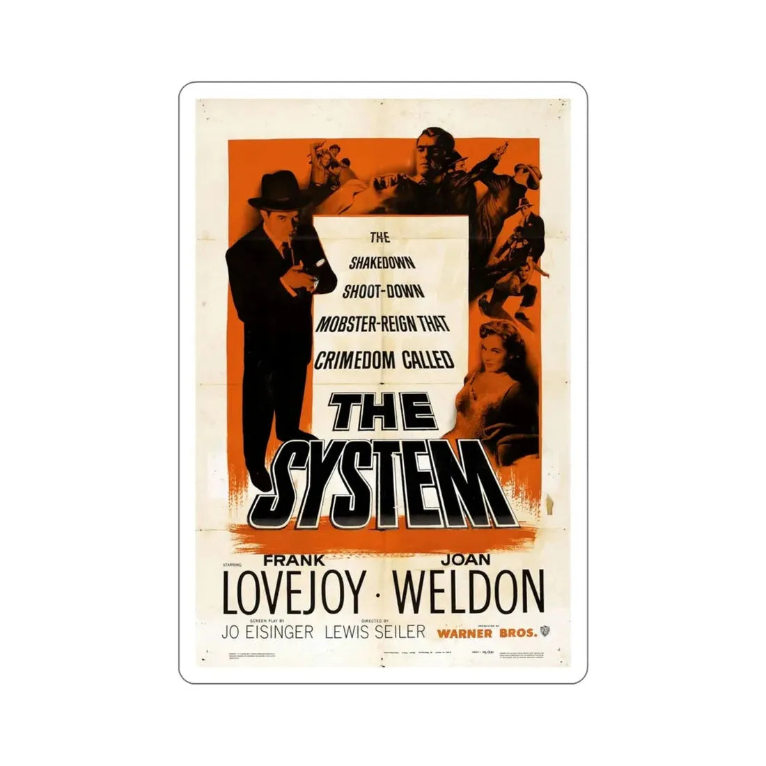 The System 1953 Movie Poster STICKER Vinyl Die-Cut Decal 6 Inch - The Sticker Space