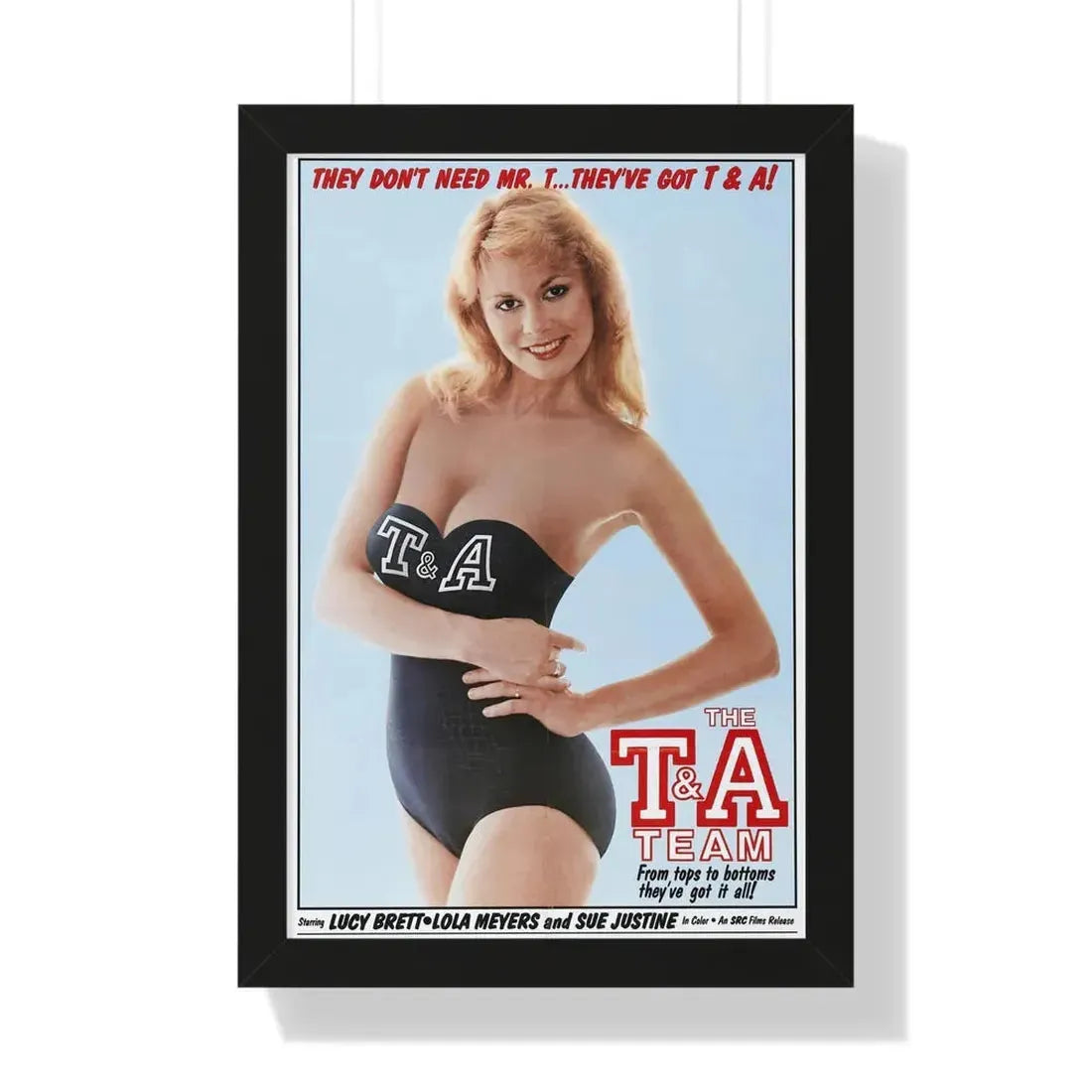 THE T&A TEAM 1984 - Framed Movie Poster 16″ x 24″ Black - The Sticker Space