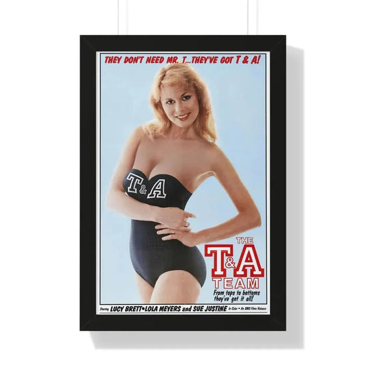 THE T&A TEAM 1984 - Framed Movie Poster 16″ x 24″ Black - The Sticker Space