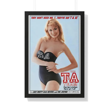 THE T&A TEAM 1984 - Framed Movie Poster 20" x 30" Black - The Sticker Space