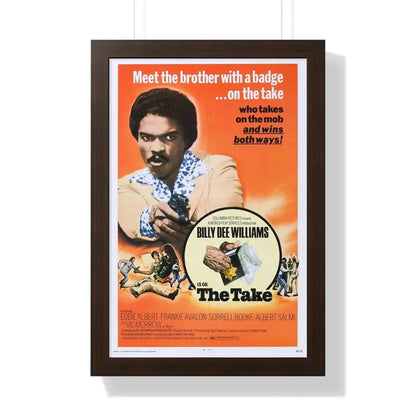THE TAKE 1974 - Framed Movie Poster 16″ x 24″ Walnut - The Sticker Space