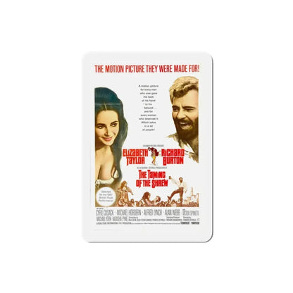 The Taming of the Shrew 1967 Movie Poster Refrigerator Magnet 2 Inch - The Sticker Space