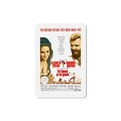 The Taming of the Shrew 1967 Movie Poster Refrigerator Magnet 3 Inch - The Sticker Space