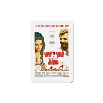 The Taming of the Shrew 1967 Movie Poster Refrigerator Magnet 4 Inch - The Sticker Space