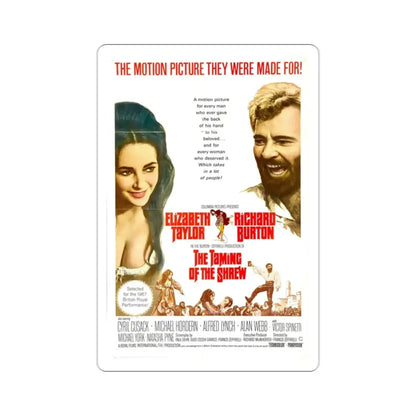 The Taming of the Shrew 1967 Movie Poster STICKER Vinyl Die-Cut Decal 2 Inch - The Sticker Space
